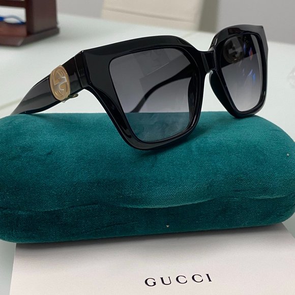 NEW GUCCI GG1023S - 001 Oversized SUNGLASSES - Picture 2 of 12